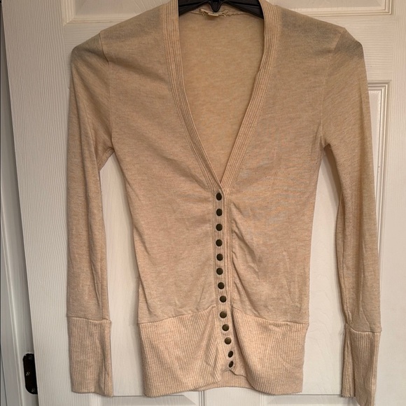 Zenana Outfitters Sweaters - Zenana Outfitters Cream V-Neck Cardigan Sweater